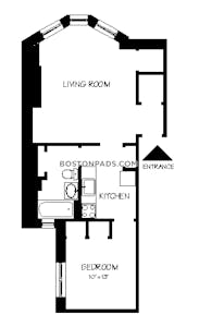 Northeastern/symphony 1 Bed 1 Bath Boston - $2,500 No Fee