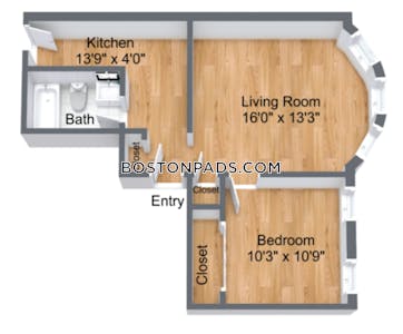 Brookline 1 Bed 1 Bath BROOKLINE- WASHINGTON SQUARE $2,710  Washington Square - $2,550 No Fee