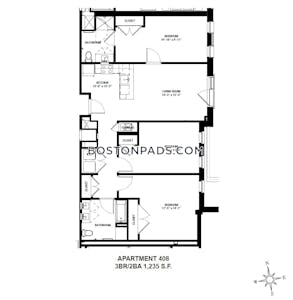 Allston 3 Beds 2 Baths Boston - $6,475 No Fee