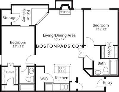Quincy 2 Beds 2 Baths  South Quincy - $2,680